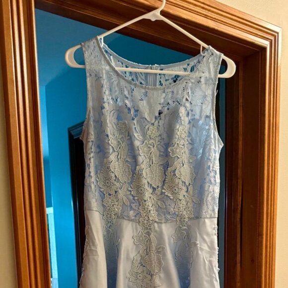 Baby Blue High-Low Dress - Picture 1 of 7